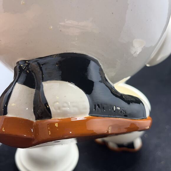 CARE INC 1976 HAND MADE CERAMIC WALKING SNEAKER TEAPOT 3 CUPS- Lid Has Cracks - Picture 13 of 13